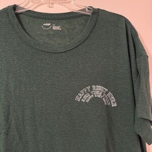 Aerie Forest Green Tee with White Text